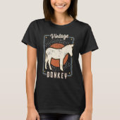 Donkey Retro Classic Animal Love 1 T-shirt (Voorkant)