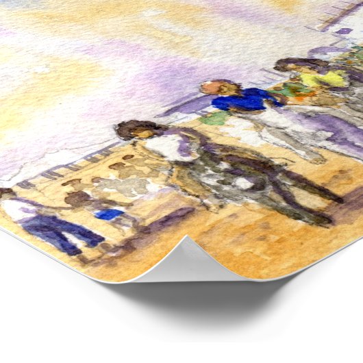 Donkey Rides - Blackpool Poster (Hoek)