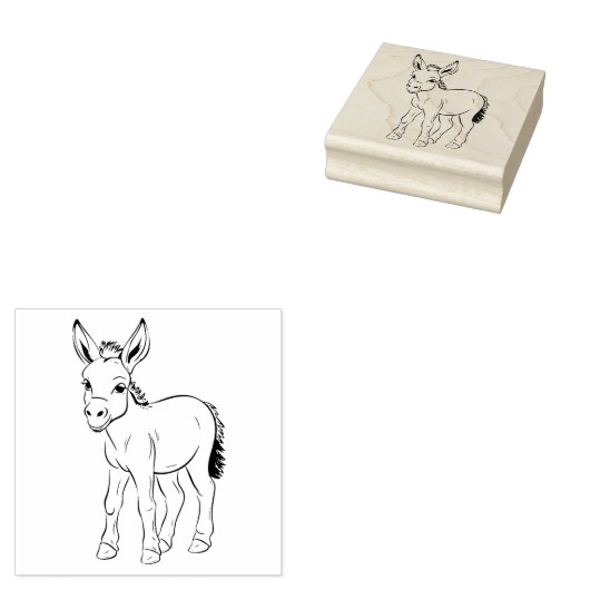Donkey Rubberstempel (Gestempeld)