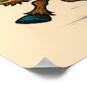 Donkey Running from a Ghost Poster (Coin)