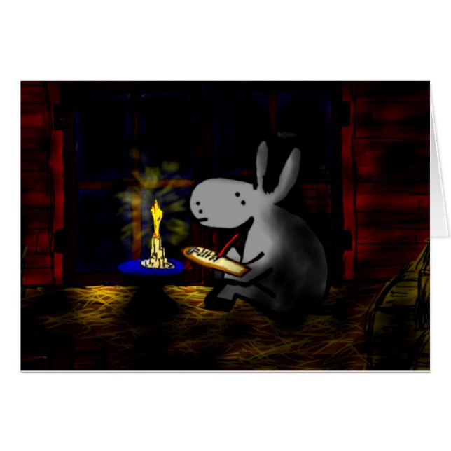 donkey schrijft via candelleight (Voorkant Horizontaal)