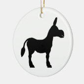 Donkey Silhouette Keramisch Ornament (Links)