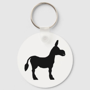 Donkey Silhouette Sleutelhanger