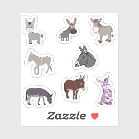 Donkey Stickers (Vel)