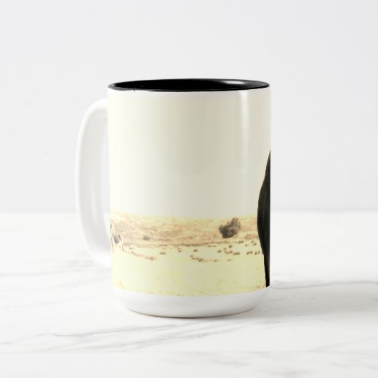 Donkey Tweekleurige Koffiemok (Voorkant links)