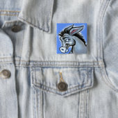 Donkey Vierkante Button 5,1 Cm (In situ)