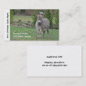 Donkeyboer, -diensten of -instappen visitekaartje (Voorkant / Achterkant)