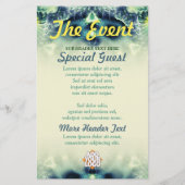 DonkEyez Fractal Art Custom Event Flyer (Achterkant)