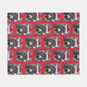 "Donkeys maken geweldige Santas!" Fleece Deken (Voorkant (Horizontaal))