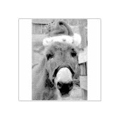 "Donkeys maken geweldige Santas!" Rubberstempel (Afrduk)