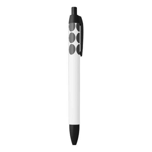 DonkGrey Dot Zwarte Inkt Pen (Achterkant (Verticaal))