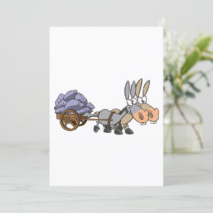 Donkies Pulling A Cart Kaart