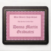 Donna Martin Graduates diploma mousepad Muismat (Voorkant)