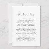 Donna Modern Wedding Save The Date (Achterkant)
