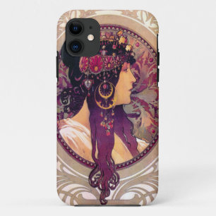 Donna Orechini van Alphonse Mucha iPhone 11 Hoesje