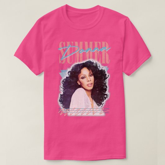 Donna Summer Retro Style Fan Art Design T-shirt (Design voorkant)