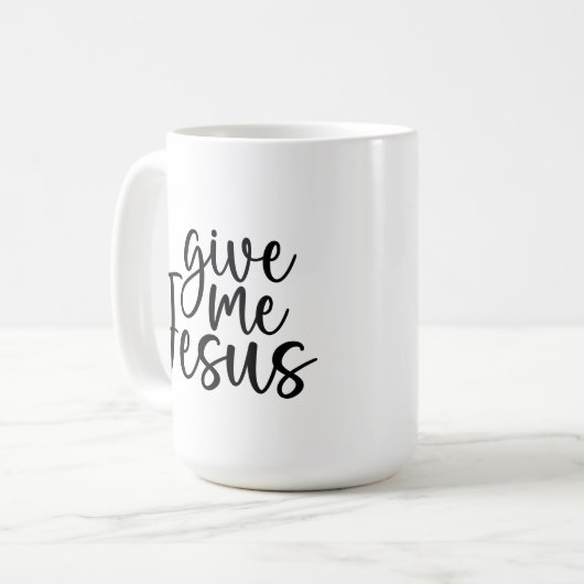 Donne-moi Jésus Coffee Mug (Devant gauche)