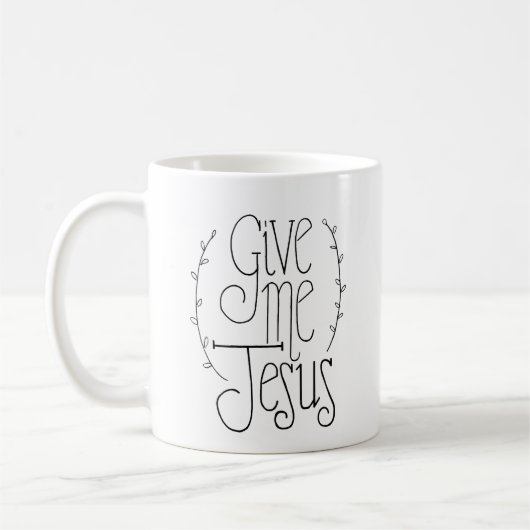 Donne-moi Jésus Coffee Mug (Gauche)
