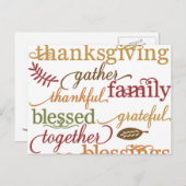 Donner des cartes postales Merci (Devant / Derrière)