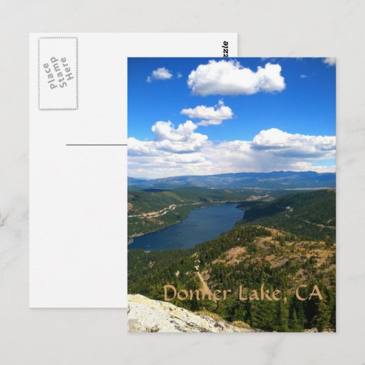 Donner Lake, Californië Briefkaart (Voorkant / Achterkant)