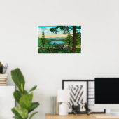 Donner Lake, Californië uit Ridge Poster (Thuiskantoor)
