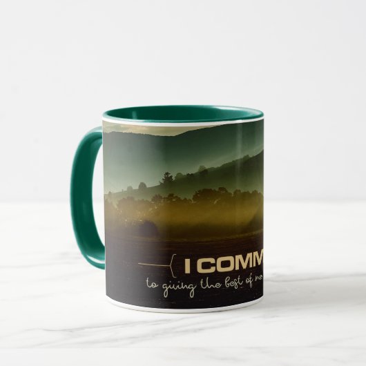 Donner Le Meilleur De Moi Inspirationnel Mug (Devant gauche)
