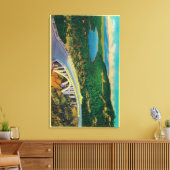 Donner Memorial Bridge en Canvas Afdruk (Insitu (Woonkamer))
