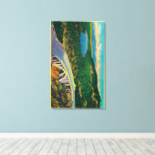 Donner Memorial Bridge en Canvas Afdruk (Insitu (Houten vloer))