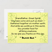 Donner Merci carte postale (Devant / Derrière)