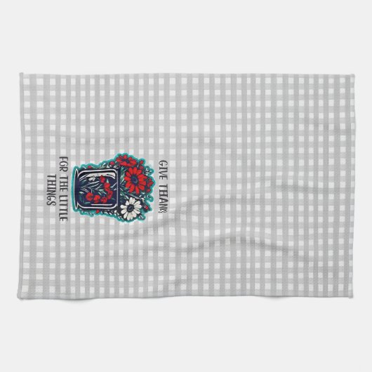 Donner Merci Serviette de thé de cuisine (Horizontal)