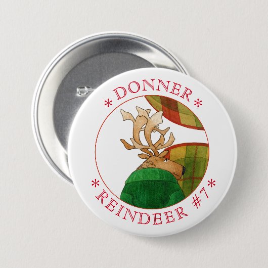 DONNER RENDIER Ronde Pin Button (Voorkant /achterkant)