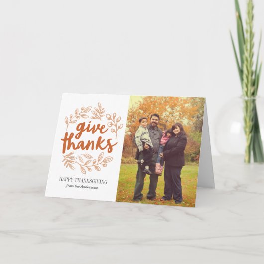 Donner un Carte photo de script Merci (Devant)