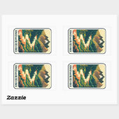 Donner und Blitzen River Kleuren Rechthoekige Sticker (Vel)