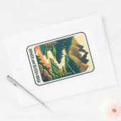 Donner und Blitzen River Kleuren Rechthoekige Sticker (Envelop)