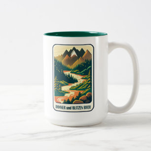 Donner und Blitzen River Kleuren Tweekleurige Koffiemok