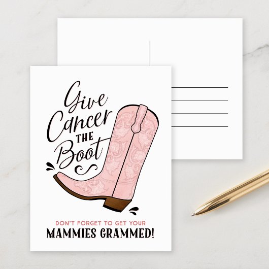 Donnez à Cancer la carte postale d'amorçage