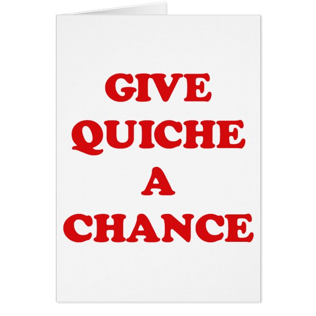 DONNEZ À QUICHE UNE OCCASION (Devant)