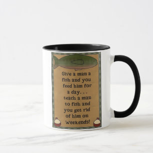 donnez à un homme une tasse de poissons