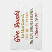 Donnez grâce aux serviettes de plat de seigneur (Vertical)