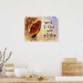 Donnez-le à Dieu Poster du Message Spirituel (Cuisine)