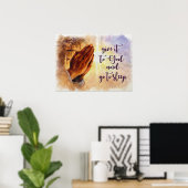 Donnez-le à Dieu Poster du Message Spirituel (Bureau à domicile)