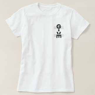 Donnez le T-shirt féminin