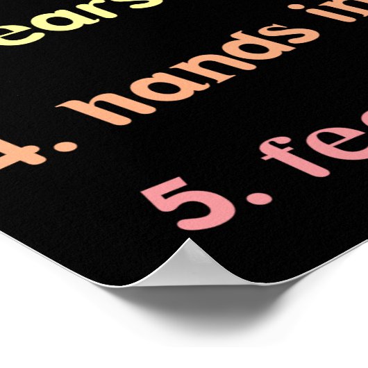 Donnez-moi cinq affiches pour les enseignants (Coin)