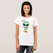 Donnez-moi de l'espace amusant Alien T-shirt caric (Devant entier)