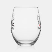 Donnez-Moi Du Vin Et Dites-Moi Joli Vin Verre Stem (Gauche)