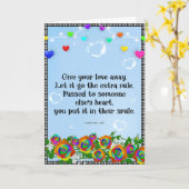 Donnez votre carte de voeux d'amour (Fleur jaune)