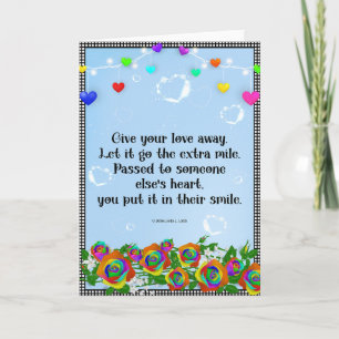 Donnez votre carte de voeux d'amour