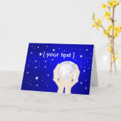 Donnez-vous la carte de voeux de la Lune (Fleur jaune)