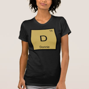 Donnie Naam Chemie Element Periodiek Systeem T-shirt
