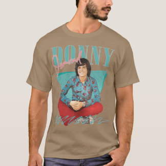 Donny Osmond Retro Esthetische Waaiers Design vint T-shirt